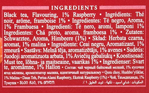 Ahmad Tea Company, Blk Rspbrry, Raspberry Indulgence, 120 Count (Pack of 6)