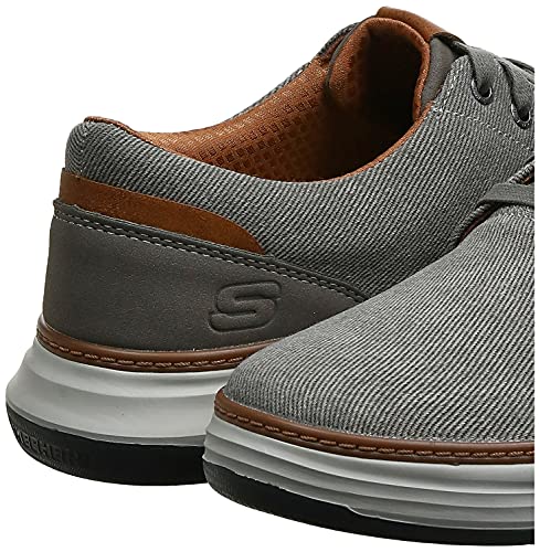 Skechers mens Skechers Men s Moreno Canvas Oxford Shoe, Beige (Tpe 578), 9 US