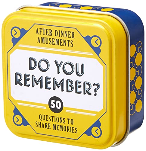After Dinner Amusements: Do You Remember? 50 Questions to Share Memories (Conversation Game for Family and Friends, Gift for Host or Hostess)