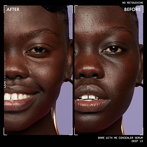 NYX PROFESSIONAL MAKEUP Bare With Me Concealer Serum, Up To 24Hr Hydration - Deep