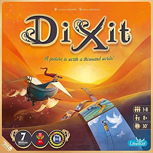 Dixit Board Game 2021 Refresh | Storytelling Game for Kids and Adults | Fun Family Party Game | Creative Kids Game | Ages 8+ | 3-8 Players | Average Playtime 30 Minutes | Made by Libellud
