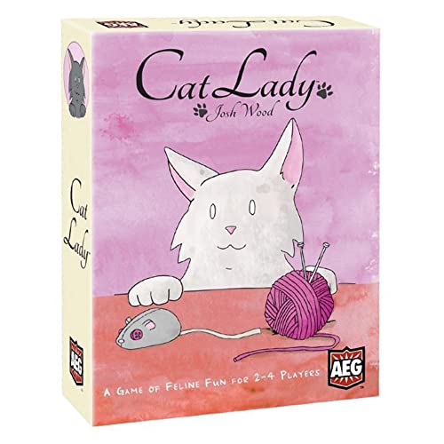 Cat Lady - Original Card Game, Collect and Rescue Cats and Strays, Family Fun, Cute Art, 2 to 4 Players, 30 Minute Play Time, for Ages 14 and Up, Alderac Entertainment Group (AEG)