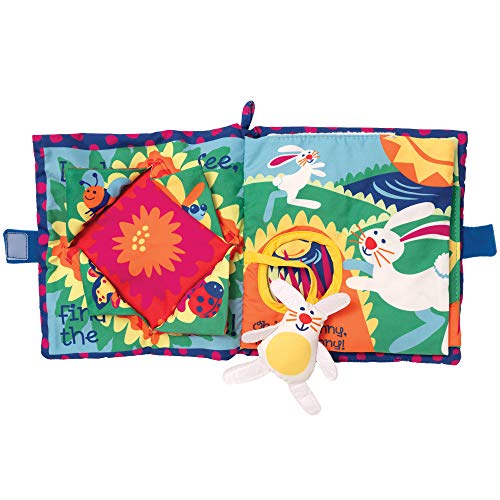 Manhattan Toy Soft Activity Book with Tethered Toy, Sunny Day 20'x24'