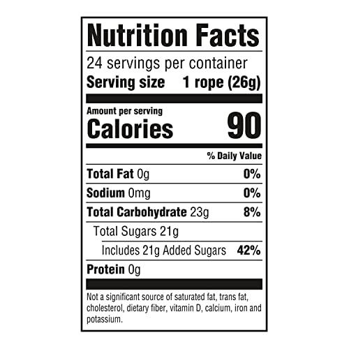 Nerds Rope Gummy and Crunchy Very Berry Candy, 0.92 oz, 24 ct