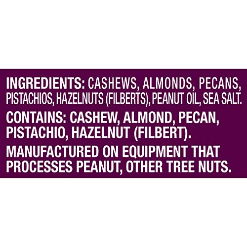 PLANTERS Deluxe Mixed Nuts with Sea Salt, 27 oz. Resealable Container - Variety Mixed Nuts Snacks with Cashews, Almonds, Pecans, Pistachios and Hazelnuts - Energy Boost - Kosher