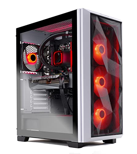 Skytech Chronos Gaming PC Desktop – AMD Ryzen 7 7700X 4.5 GHz, RTX 3070 Ti, 1TB NVME SSD, 32G DDR5 RGB, 750W Gold PSU, 360mm AIO, AC Wi-Fi, Windows 11 Home 64-bit