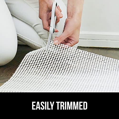 The Original Gorilla Grip Extra Strong Rug Pad Gripper, Grips Keep Area Rugs in Place, Thick, Slip and Skid Resistant Pads for Hard Floors Under Carpet Mat Cushion and Hardwood Floor Protection 2x3 FT