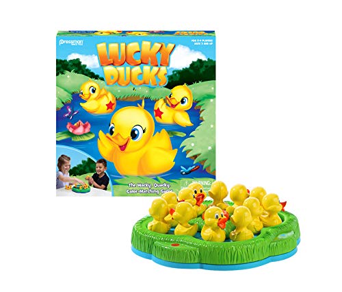 Pressman Lucky Ducks -- The Memory and Matching Game that Moves, 5'