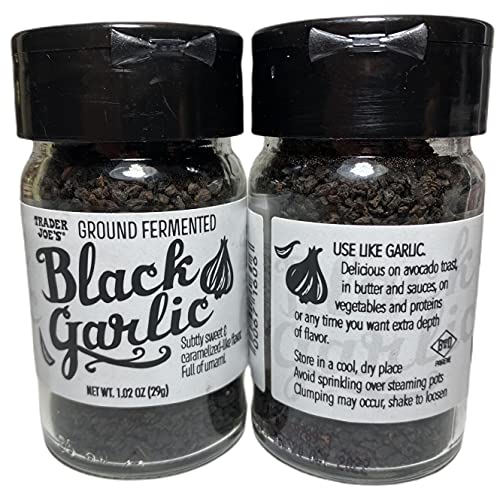 Trader Joe's Ground Fermented Black Garlic, 1.02 oz (Pack of 2)