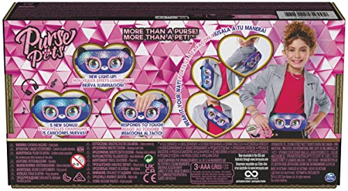 Purse Pets, Savannah Spotlight Belt Bag, Interactive Pet Toy and Crossbody Purse, Over 30 Sounds and Light Effects, Fanny Pack Kids Toys for Girls