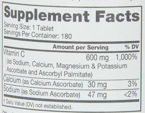 Roex Vitamins | Vitamin C Mineral Ascorbates | Anti-Aging | Healthy Immune System | 180 Count