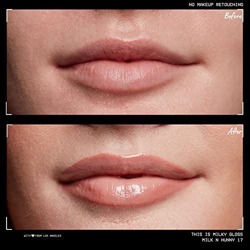 NYX PROFESSIONAL MAKEUP This Is Milky Gloss, Lip Gloss with 12 Hour Hydration, Vegan - Milk and Hunny (Honey Nude)
