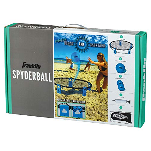 Franklin Sports Spyderball Game Set - Outdoor Beach Game for Kids + Adults - Includes Net, 3 Balls + Carrying Case
