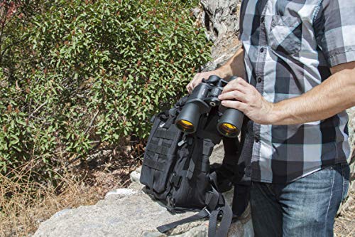 BARSKA unisex-adult 10-30x50 Zoom Gladiator Binocular Black/Black, 21.1 x 7.9 x 24.1