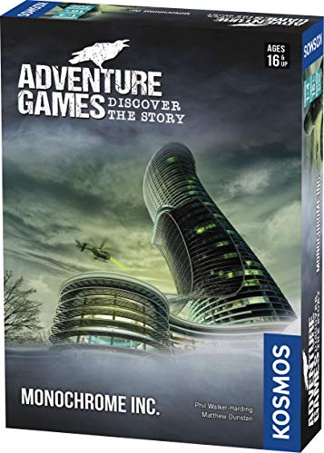 Adventure Games: Monochrome, Inc. - A Kosmos Game from Thames and Kosmos | Collaborative, Replayable Storytelling Gaming Experience for 1 to 4 Players Ages 16+