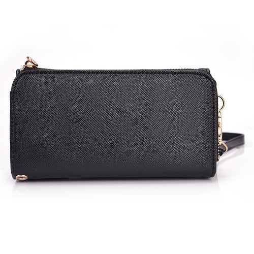 Kroo Clutch Wallet with Wristlet and Crossbody Strap for 5' Smartphone - Mint Green