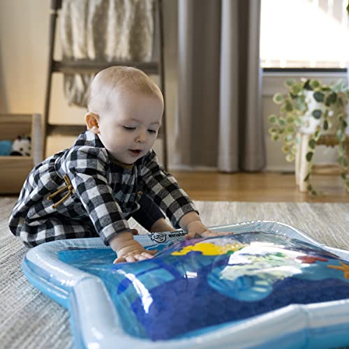 Baby Einstein Octopus Water Play Mat - Safety Fill Line, Tummy Time Activity and Sensory-Toy for Babies Newborn and up, Blue