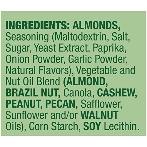 Emerald Nuts, Dry Roasted Almonds 100 Calorie Packs, 0.63 Ounce, 7 Count (Pack of 12)