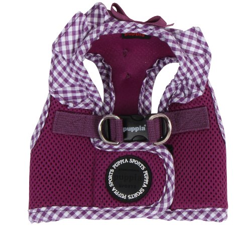 Puppia Vivien Vest Dog Harness Step-in All Season Mesh Cute No Pull No Choke Walking Training for Small Dog, Purple, Medium