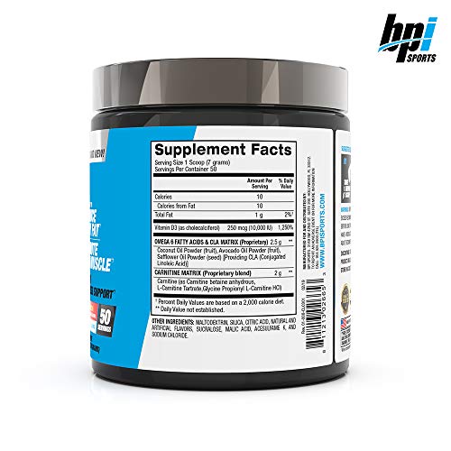 BPI Sports CLA + Carnitine – Conjugated Linoleic Acid – Weight Loss Formula – Metabolism, Performance, Lean Muscle – Caffeine Free – For Men and Women – Fruit Punch – 50 servings – 12.34 oz