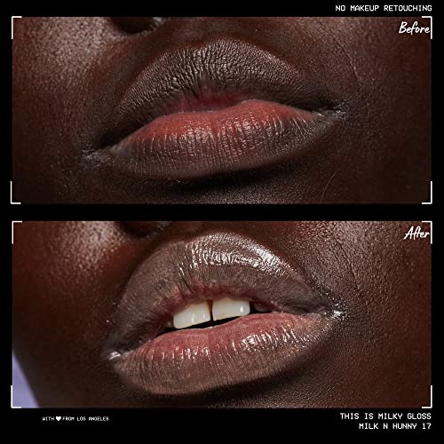 NYX PROFESSIONAL MAKEUP This Is Milky Gloss, Lip Gloss with 12 Hour Hydration, Vegan - Milk and Hunny (Honey Nude)