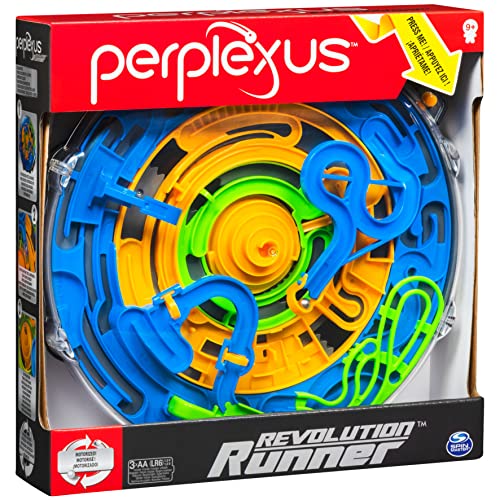 Perplexus, Revolution Runner Motorized Motion 3D Gravity Maze Game Brain Teaser Fidget Toy Puzzle Ball, for Kids Ages 9 and up