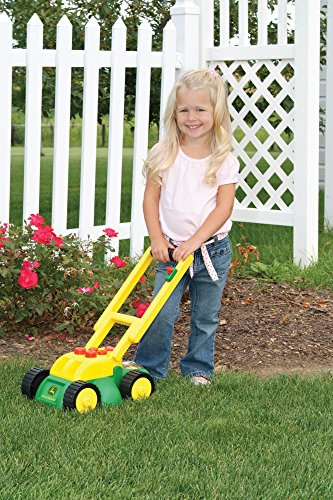 John Deere Electronic Toy Lawn Mower, Ages 2 and Up , Green