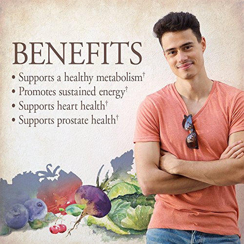Garden of Life mykind Organics Whole Food Multivitamin for Men, 60 Tablets, Vegan Mens Vitamins and Minerals for Mens Health and Well-Being, Certified Organic Vegan Mens Multi