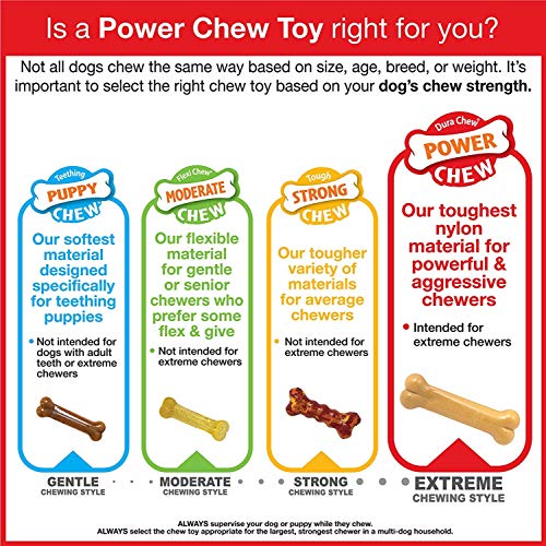 Nylabone Flavor Frenzy Power Chew Triple Pack Chicken, Corn and Ice Cream Sundae Small/Regular (3 Count)