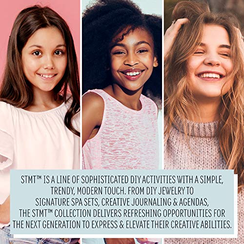 STMT DIY Wooden Charm and Tassel Jewelry Kit, Design and Create 10+ Accessories, Great Tween and Teen Bead Kit, Perfect for Sleepovers and Girl's Night, Custom Trendy Jewelry for Kids 8+