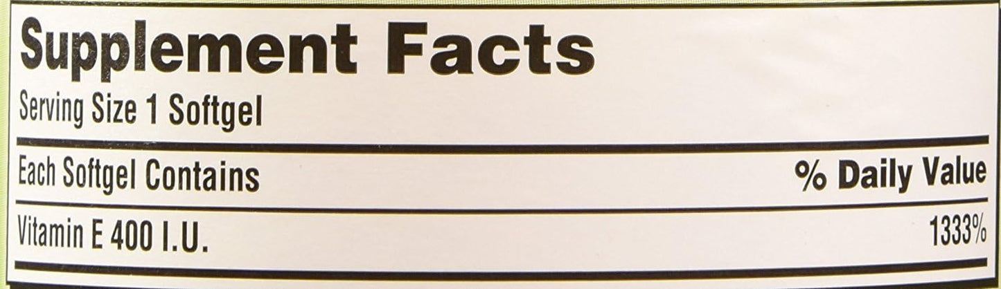Kirkland Signature Vitamin E 400 IU, 500 Softgels (Pack of 2) (Total of 1000 Softgels)