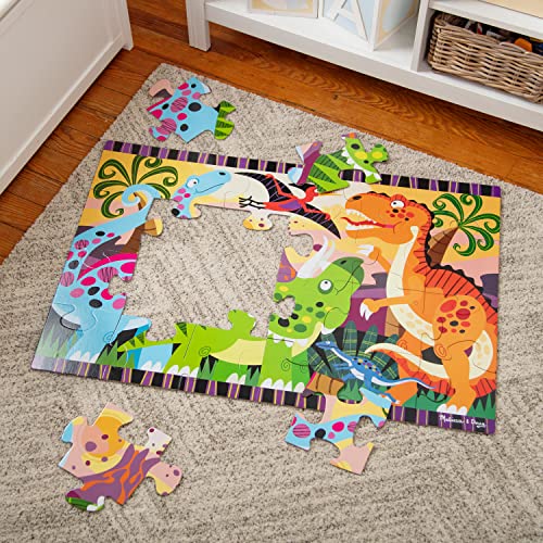 Melissa and Doug Dinosaur Dawn Jumbo Jigsaw Floor Puzzle (24 pcs, 2 x 3 feet)