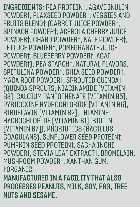 Vega Organic All-in-One Vegan Protein Powder French Vanilla (10 Sachets) Superfood Ingredients, Vitamins for Immunity Support, Keto Friendly, Pea Protein for Women and Men, 13.5oz (Packaging May Vary)