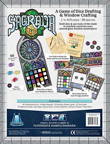 Sagrada - Board Game by Floodgate Games, 4 playres