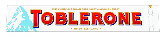 Toblerone White Chocolate, 3.52-Ounce Bars (Pack of 12)