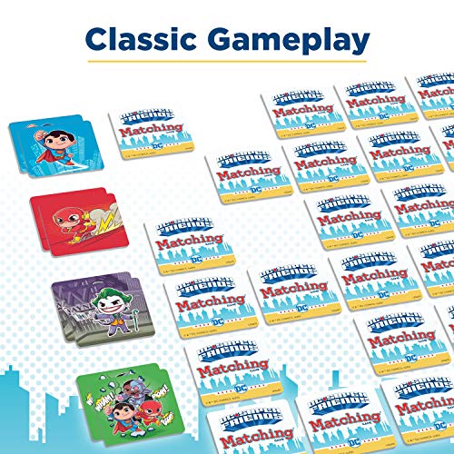 Wonder Forge DC Super Friends Matching Game for Boys and Girls Age 3 and Up - A Fun and Fast Super Hero Memory Game You Can Play Over and Over