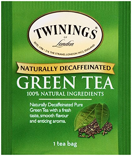 Twinings Decaffeinated Green Tea, Individually Wrapped Bags, 20 Count Pack of 6, Smooth Flavour, Enticing Aroma