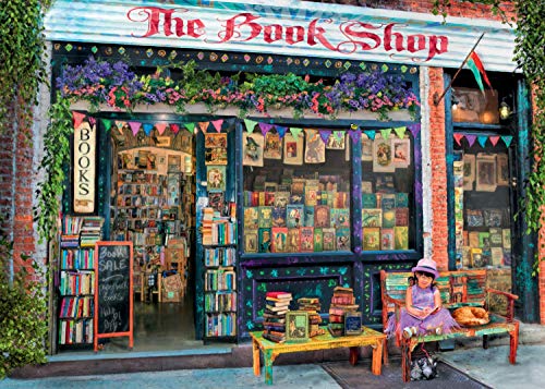 Ravensburger The Bookshop Puzzle 1000 Piece Jigsaw Puzzle for Adults – Every piece is unique, Softclick technology Means Pieces Fit Together Perfectly