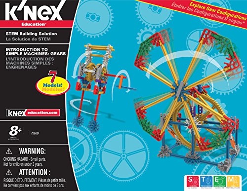 K'NEX Education - Intro to Simple Machines: Gears Set – 198 Pieces – Grades 3-5 – Engineering Education Toy
