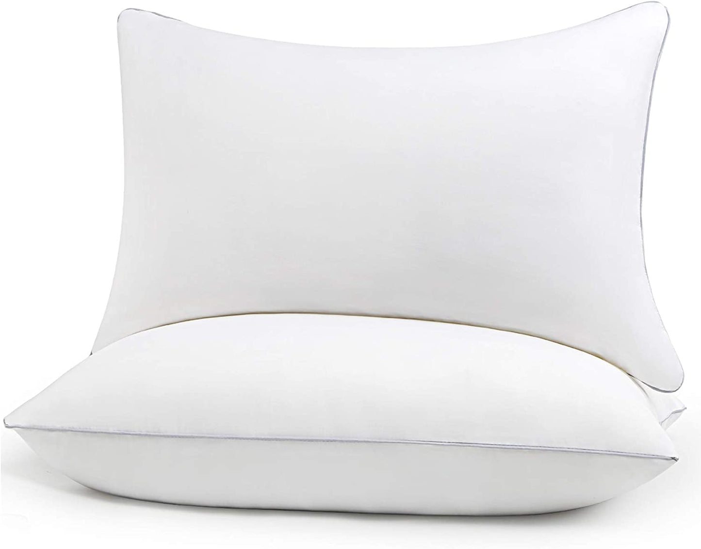 HIMOON Bed Pillows for Sleeping 2 Pack,Standard Size Cooling Pillows Set of 2,Top-end Microfiber Cover for Side Stomach Back Sleepers