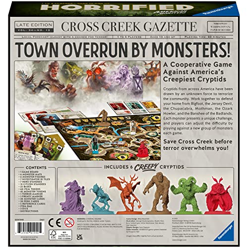 Ravensburger Horrified: American Monsters Strategy Board Game for Ages 10 and Up
