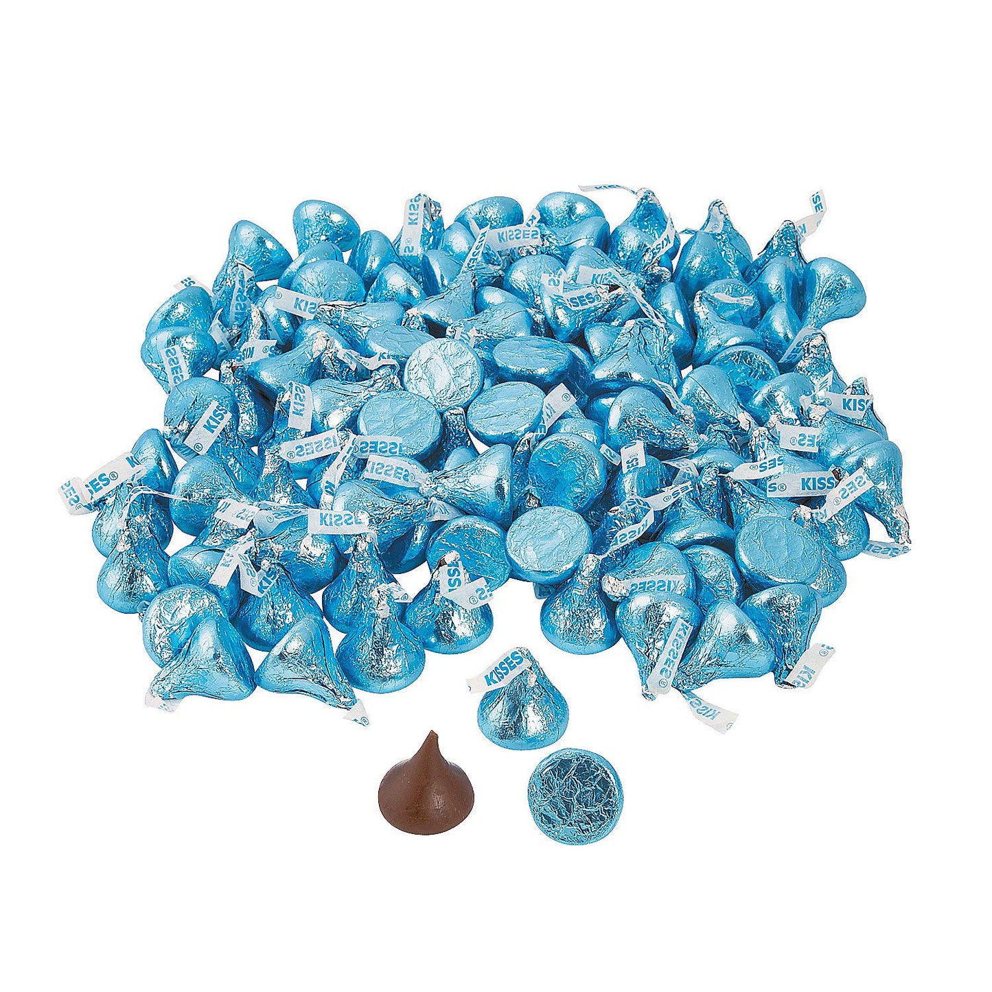 Light Blue Bulk Hershey Kisses (4 lb) Bulk Candy Chocolate for Baby Shower, Gender Reveal, Easter and Parties