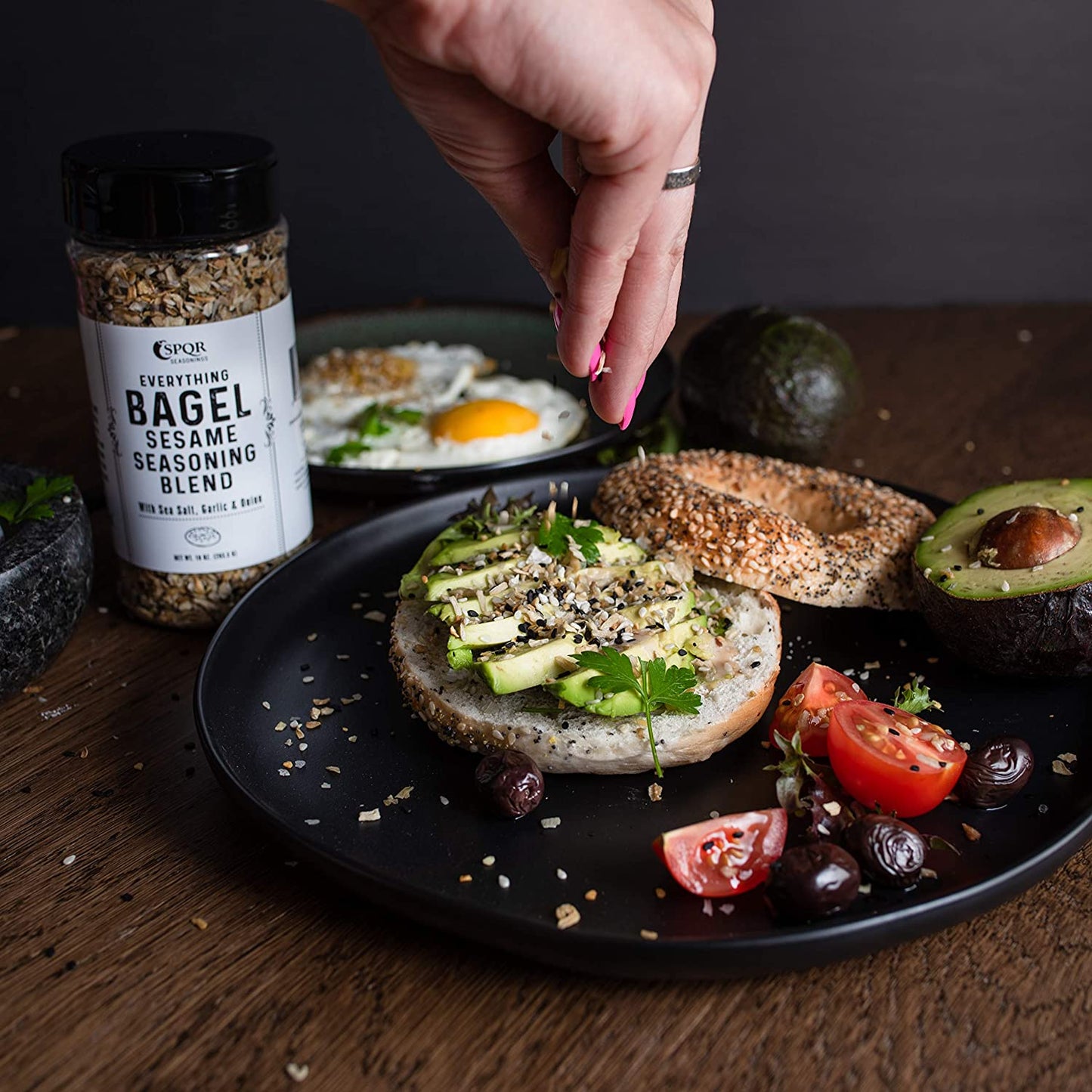 Everything Bagel Seasoning Blend Original XL 10 Ounce Jar. Delicious Blend of Sea Salt and Spices Dried Minced Garlic & Onion Flakes. Bagel Allspice, Sesame Seasoning Spice Shaker