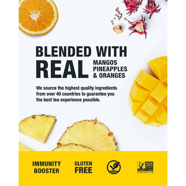 Tiesta Tea - Maui Mango, Immunity Loose Leaf Fruit Tea, Caffeine Free, GMO-Free, 2.2oz Pouch