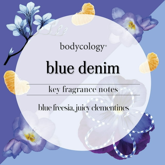 Bodycology Blue Denim Fragrance Body Mist, 8 oz.