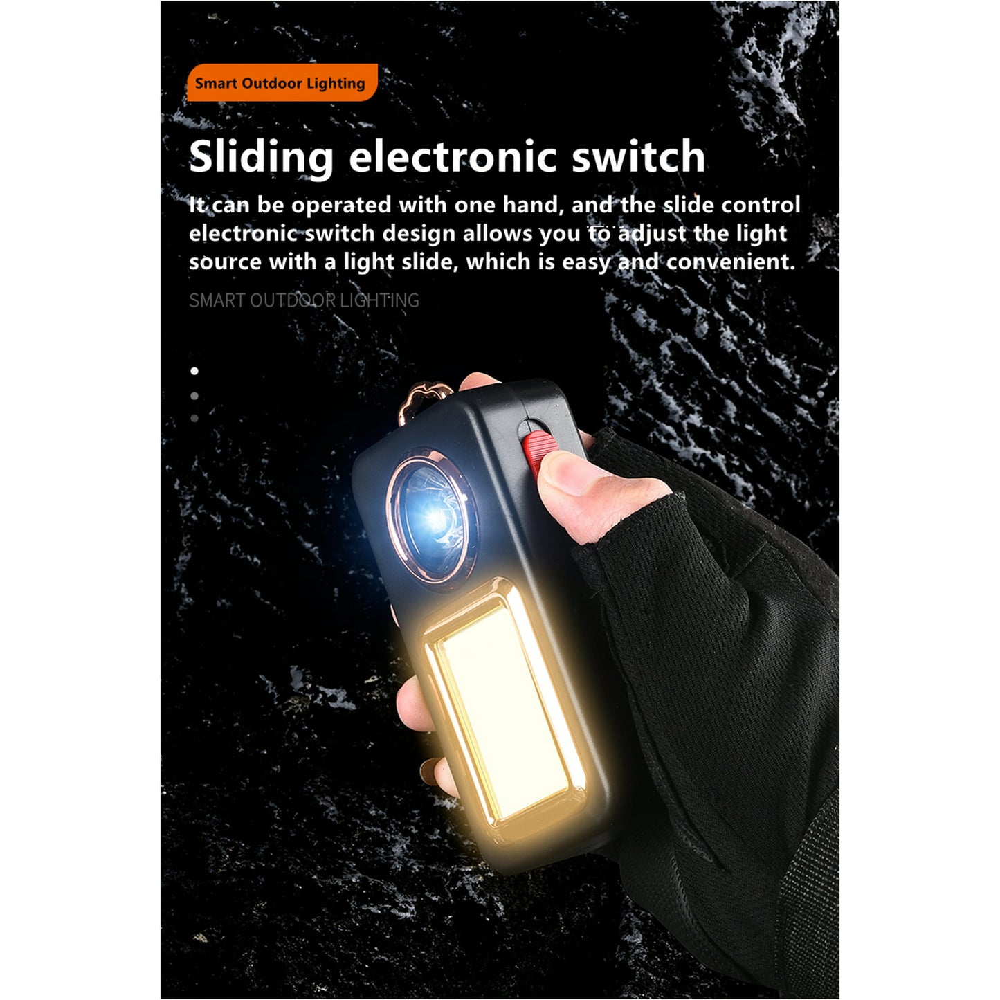 Solar Camping Lantern Rechargeable USB 200 LM Ipx4 Waterproof, 2 Light Modes, Perfect Mini Flashlight for Camping, Hurricane Emergency, Outdoor, Home and Car