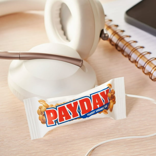 Payday Peanut Caramel Snack Size Candy, Bag 11.6 oz