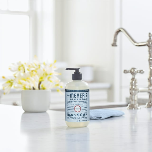 Mrs. Meyer's Clean Day Liquid Hand Soap, Limited Edition Snowdrop Scent, 12.5 oz