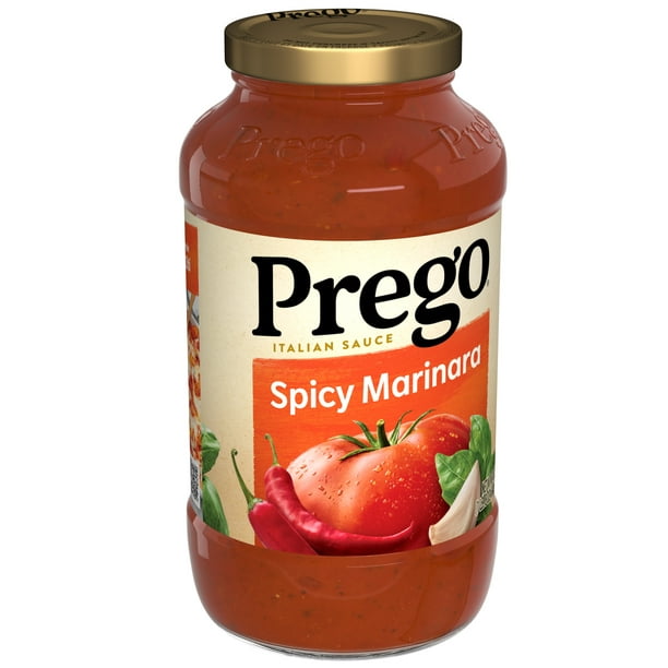 Prego Spicy Marinara Pasta Sauce, 24 oz Jar