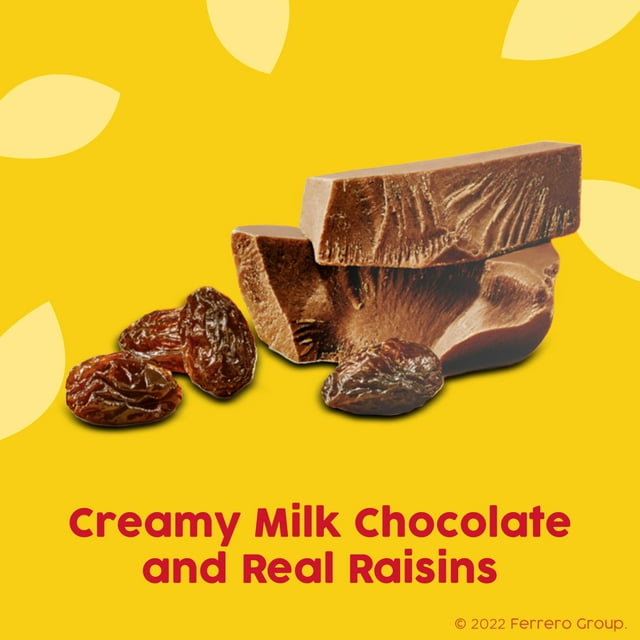 Raisinets Milk-Chocolate-Covered California Raisins, 3.1 oz, Movie Theater Candy Box